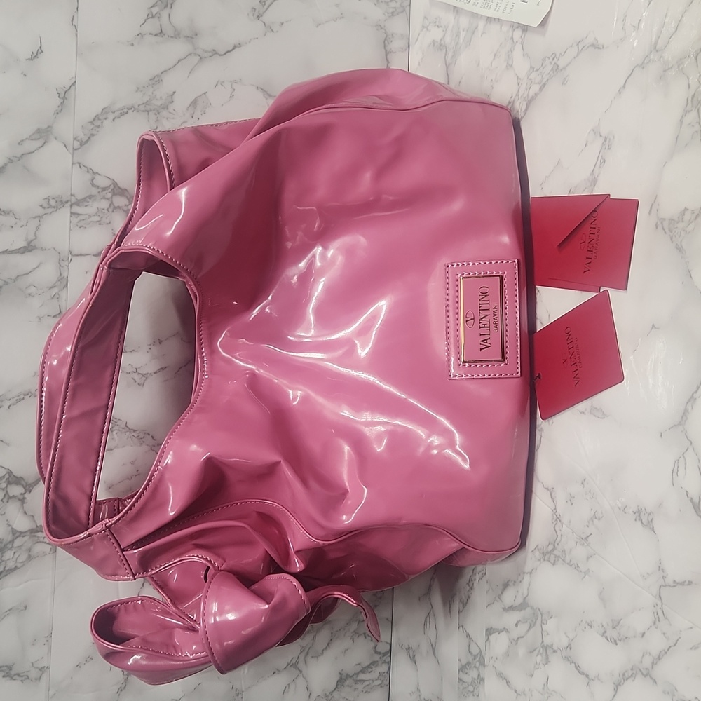 VALENTINO GARAVANI PINK PATENT LEATHER - Picture 2 of 7